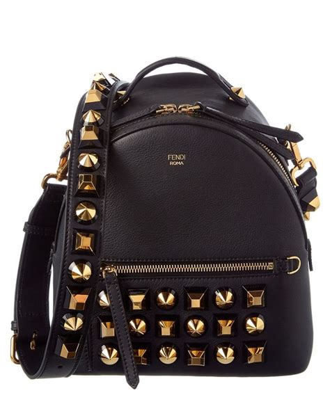 fendi black bag with studs|Fendi handbags for women black.